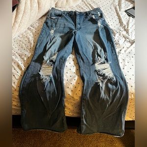 Loose flare out jeans